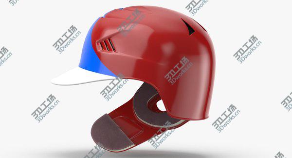 images/goods_img/20210312/Baseball Helmet C flap Red Blue Triangle 3D model/5.jpg